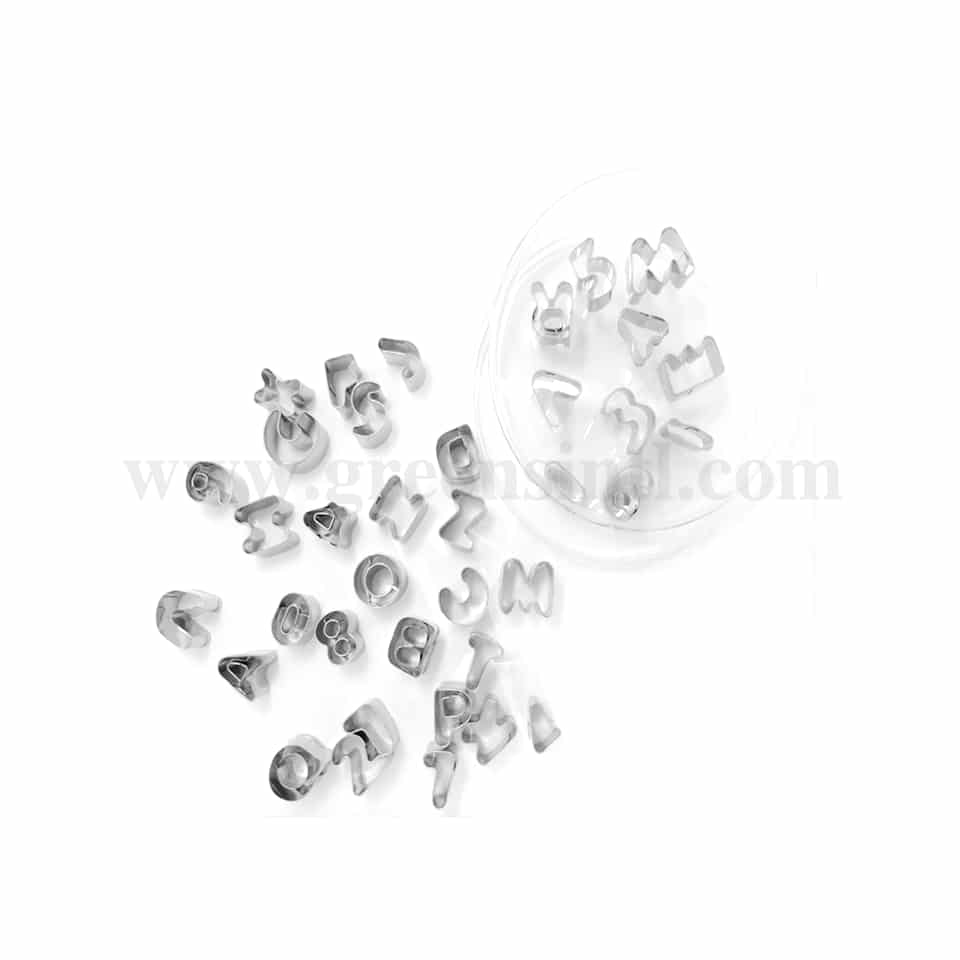 GREENS CHOICE Alphabet Cutter-Letters & Number Set