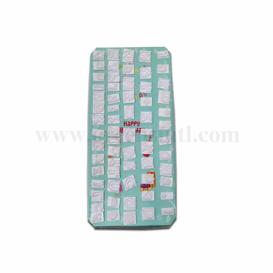 GREENS CHOICE Alphabet Cutter 20x15 mm Set of 64