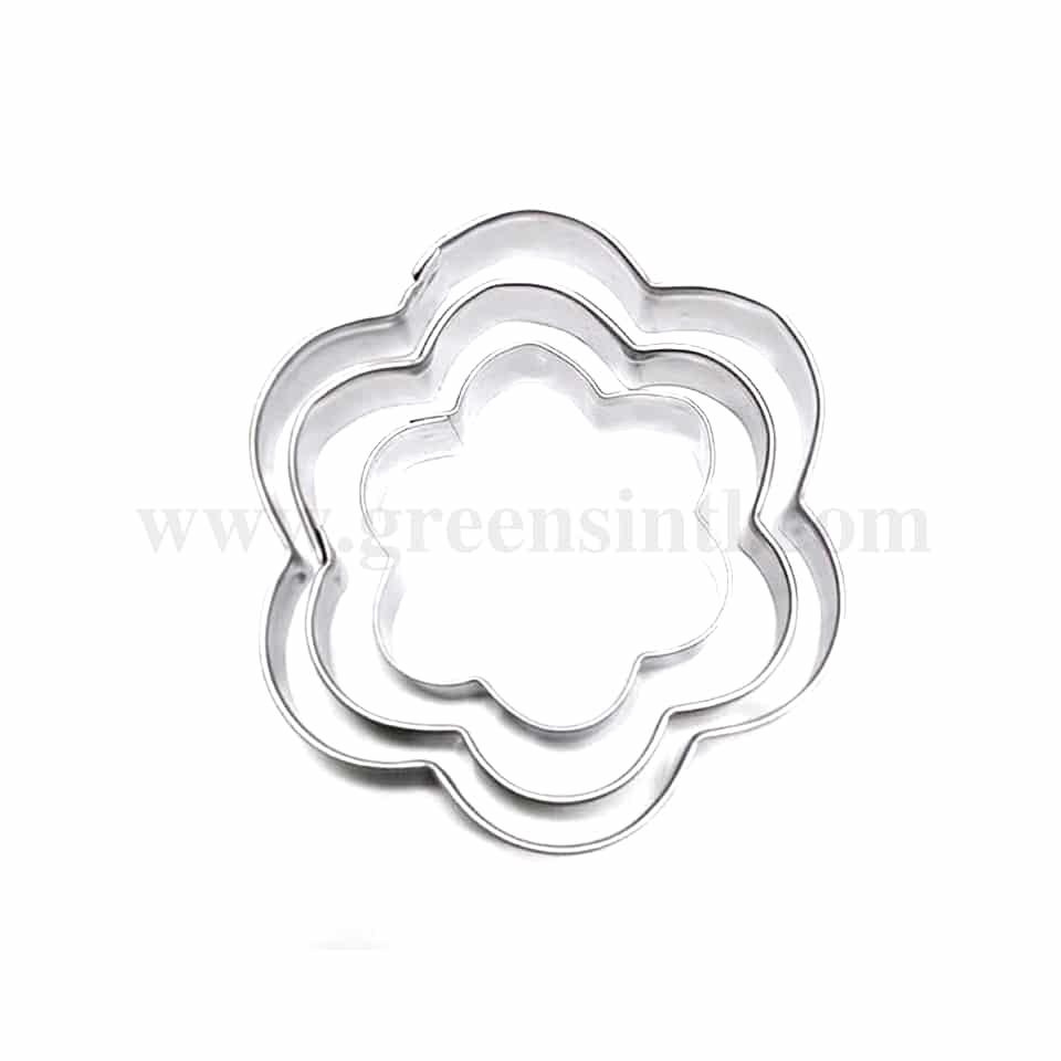 GREENS CHOICE 6 Petal Flower Cutter - Set of 3