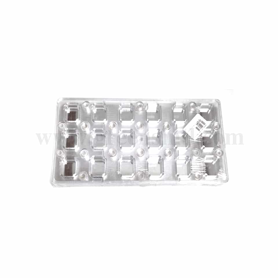 GREENS CHOICE Magnetic Polycarbonate Chocolate Mould Inverted Corner Rectangle Magnetic