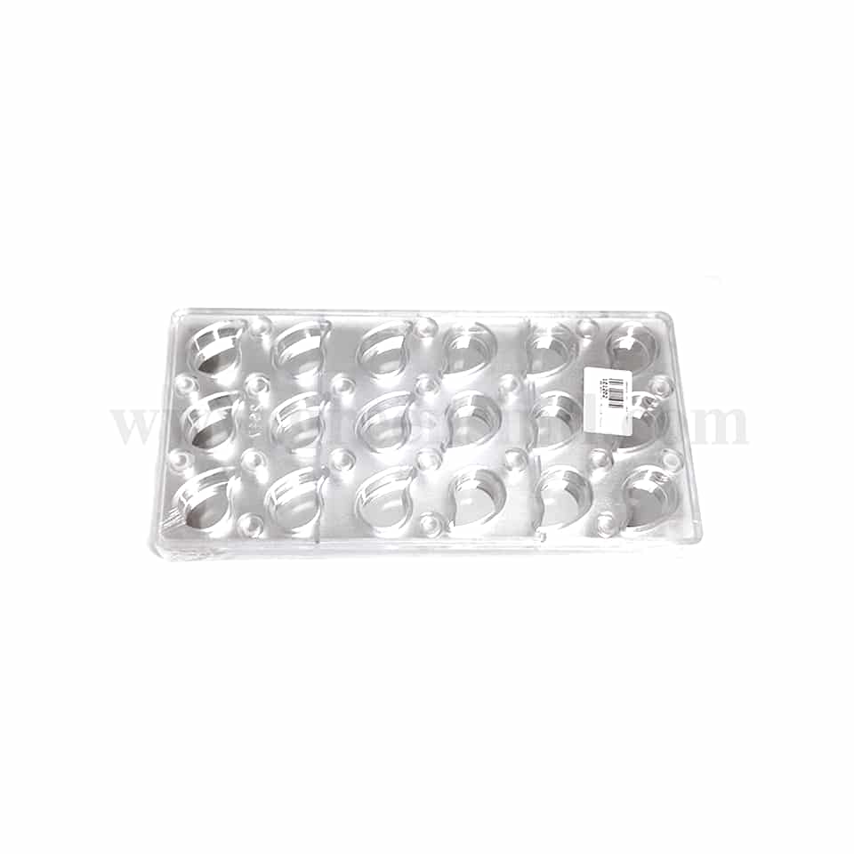 GREENS CHOICE Magnetic Polycarbonate Chocolate Mould Comma