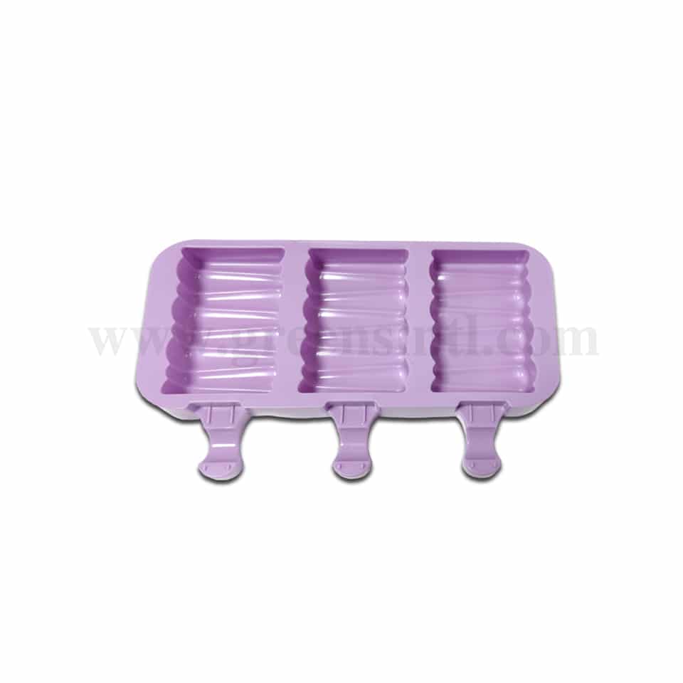 GREENS CHOICE Popsicle Silicone Mould 190x145x25 mm-Prod 3 Pcs