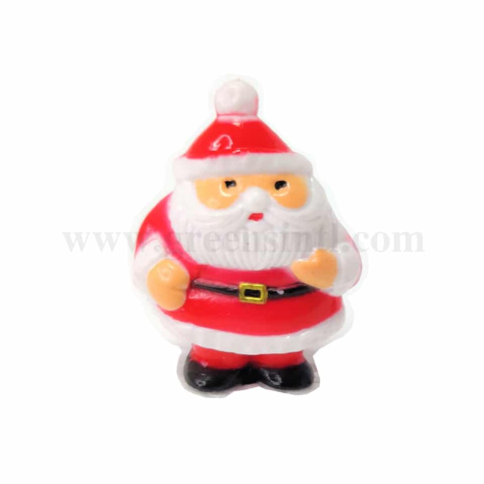 GREENS CHOICE Cake Topper- Santa Claus 60x25 mm-5 Pcs