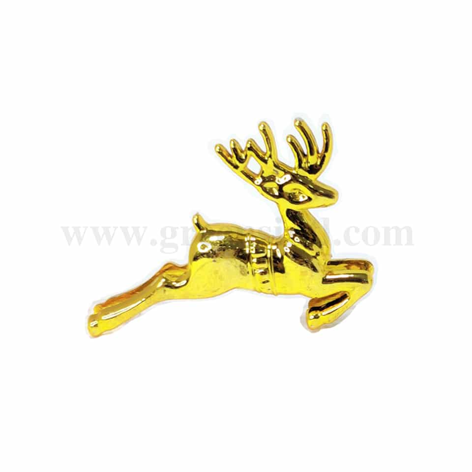 GREENS CHOICE Cake Topper-Reindeer Gold 70 mm-5 Pcs