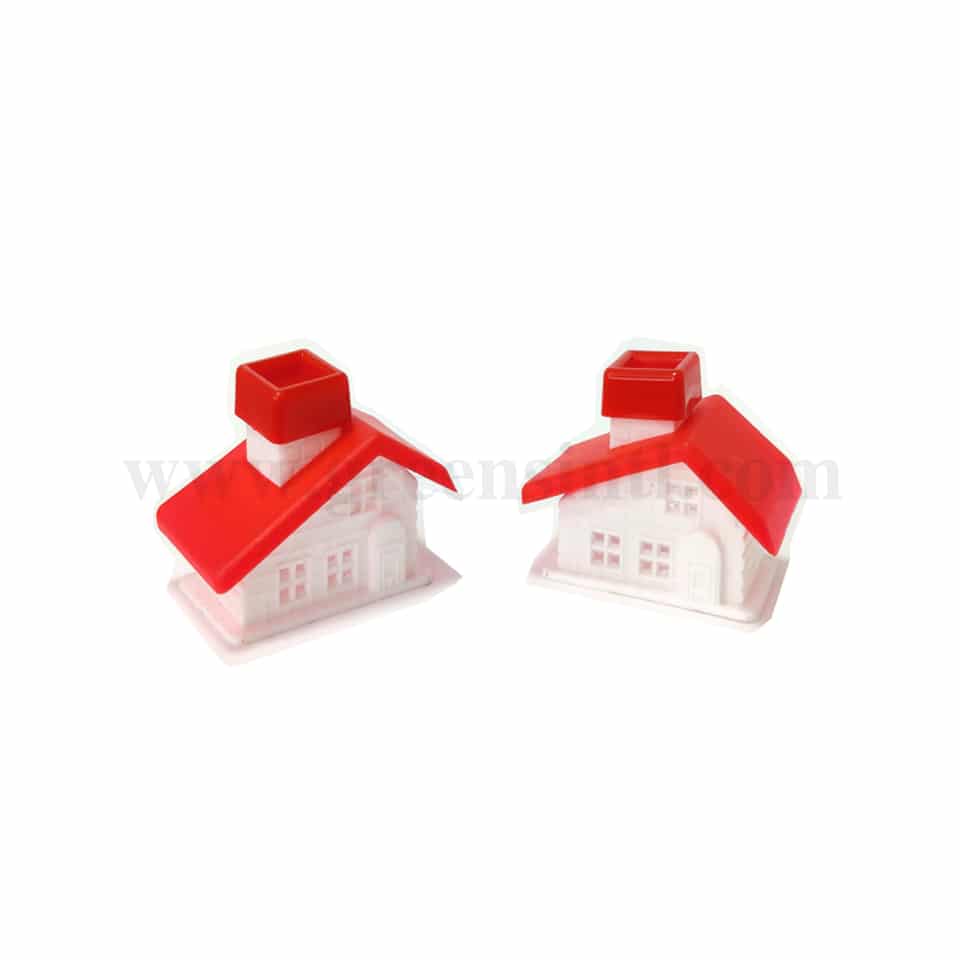 GREENS CHOICE Cake Topper- Cottage with Red Roof-5 Pcs