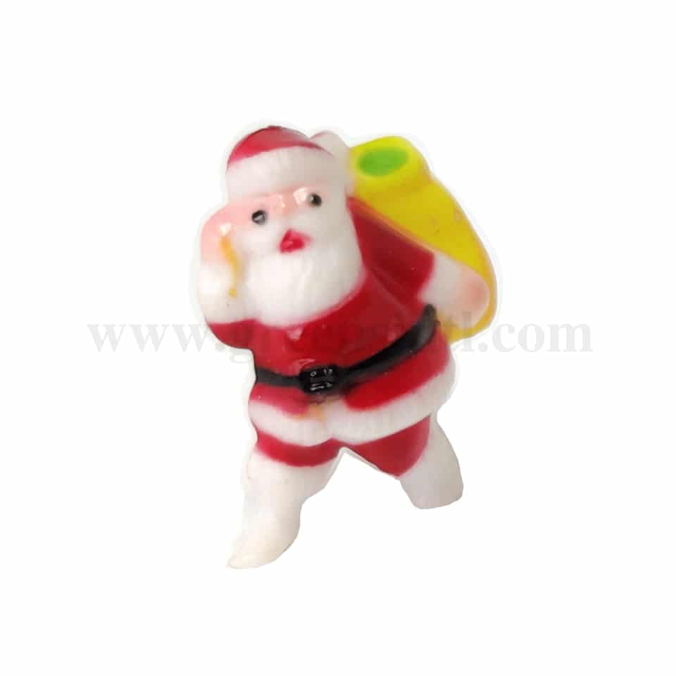 GREENS CHOICE Cake Topper- Santa Claus with Bag 23x75 mm-5 Pcs