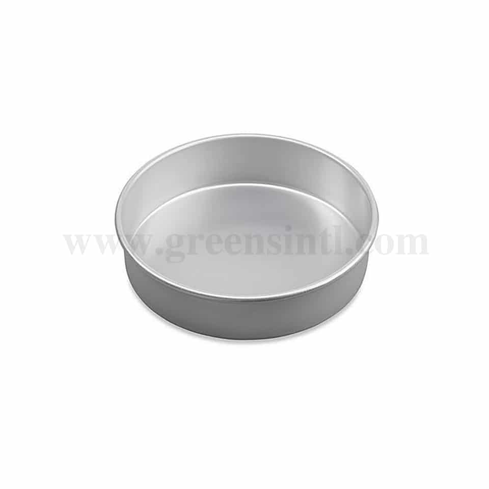 GREENS CHOICE Round Cake Pan Aluminium D 7 Inch x H 2 Inch