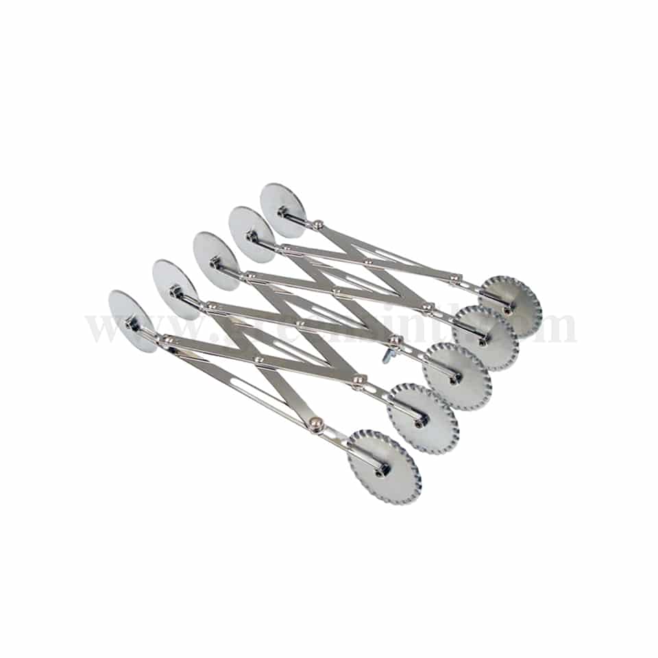 GREENS CHOICE Expandable Dough Cutter W 5 Smooth And 5 Wavy Blades