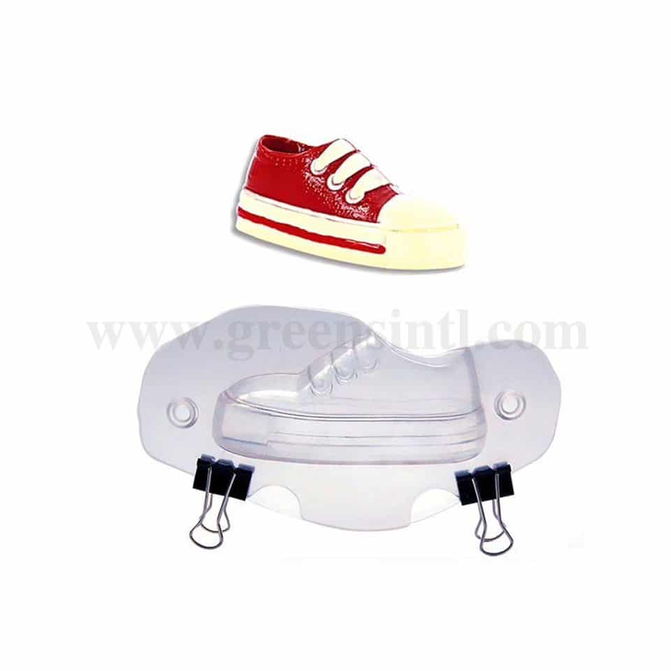 GREENS CHOICE Chocolate Plastic Shoe Mould 145x35x70 mm