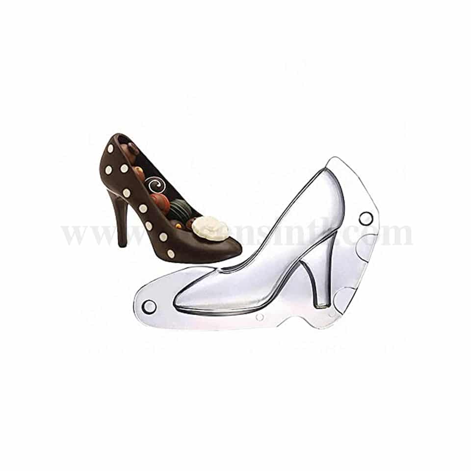 GREENS CHOICE Chocolate Plastic Shoe Mould 133x82x82 mm