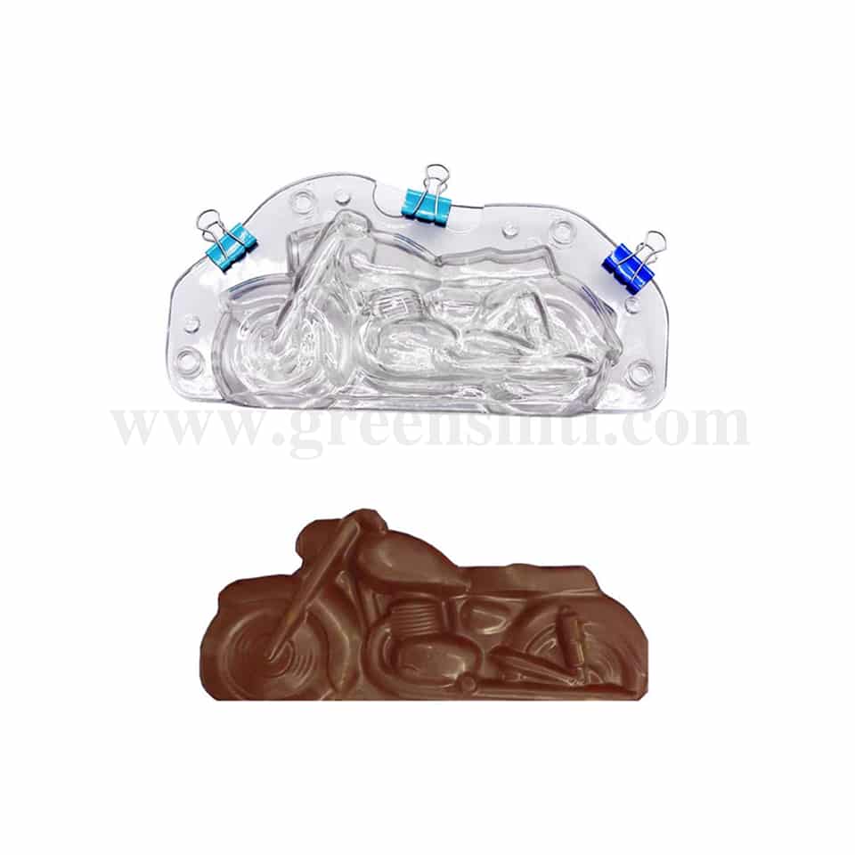 GREENS CHOICE Chocolate Plastic Bike Mould 200x100x30 mm