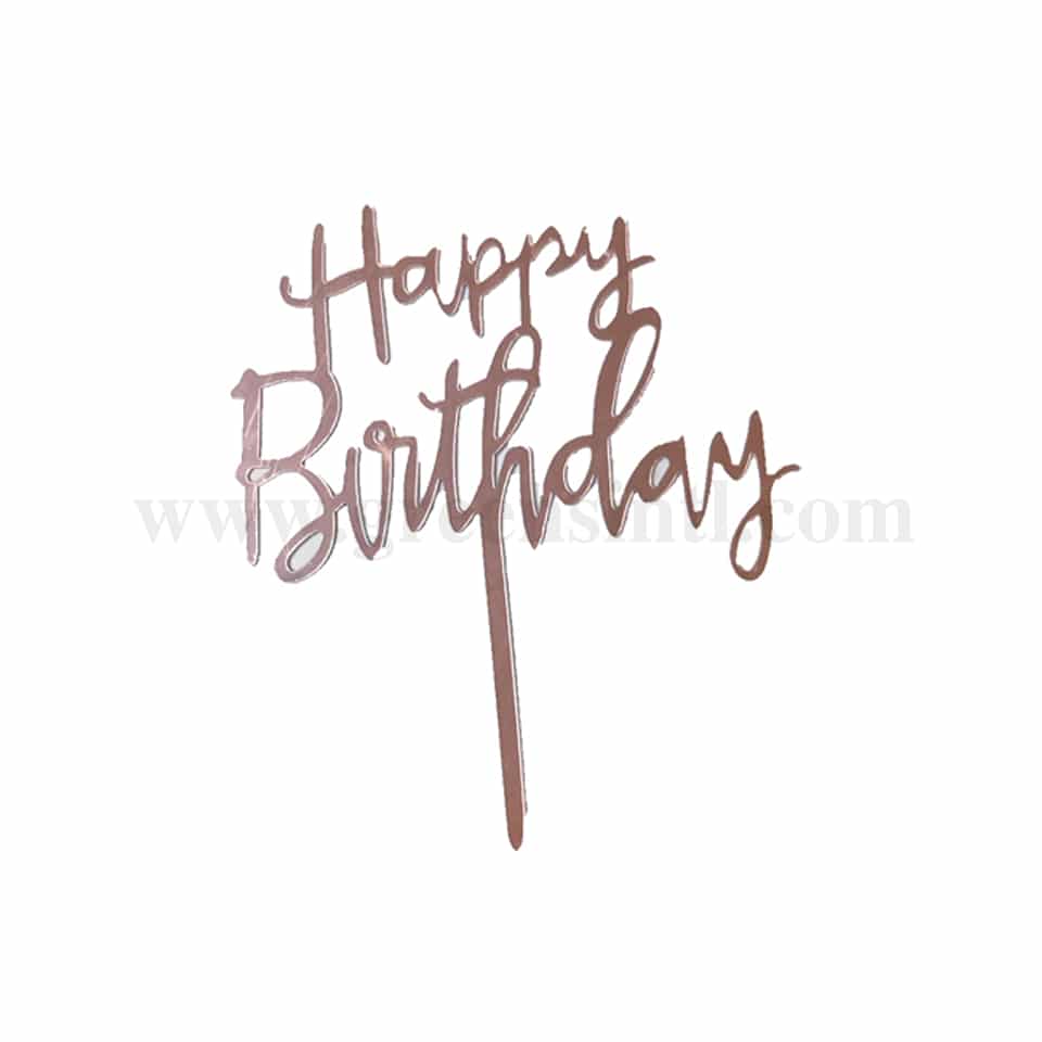 GREENS CHOICE Cake Topper Happy Birthday 100x120 mm