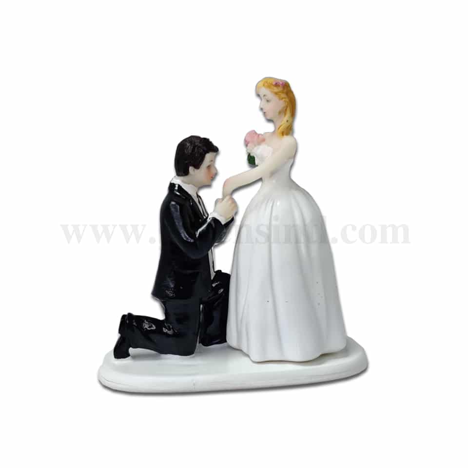 GREENS CHOICE Bride & Groom Cake Topper 130x75x140 mm
