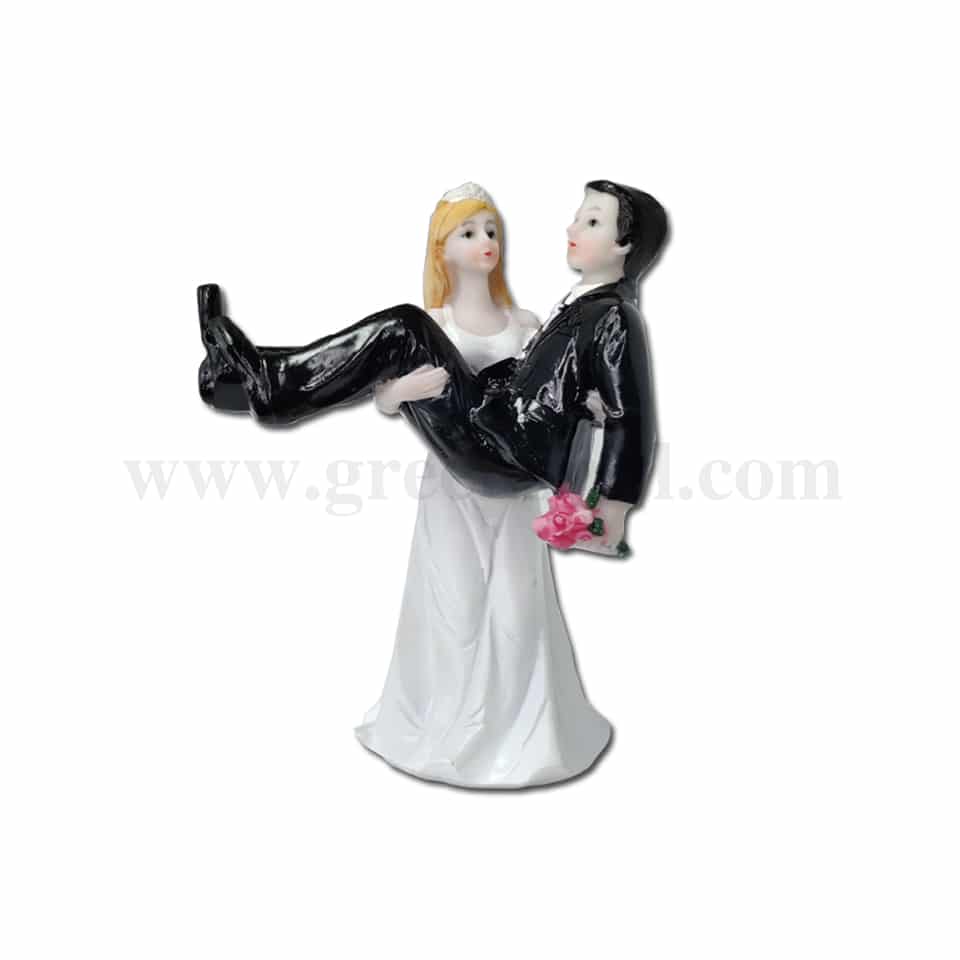 GREENS CHOICE Bride & Groom Cake Topper 85x50x130 mm