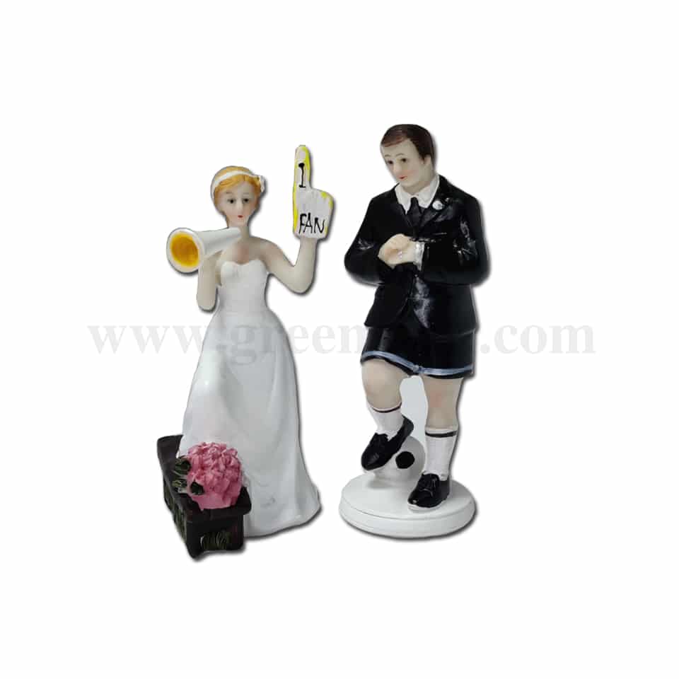 GREENS CHOICE Bride & Groom Cake Topper 50x50x150 mm