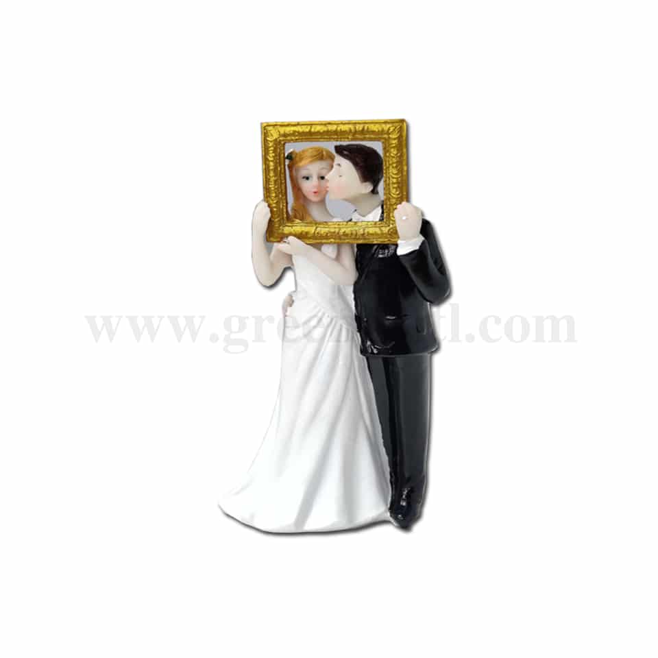GREENS CHOICE Bride & Groom Cake Topper 50x50x130 mm
