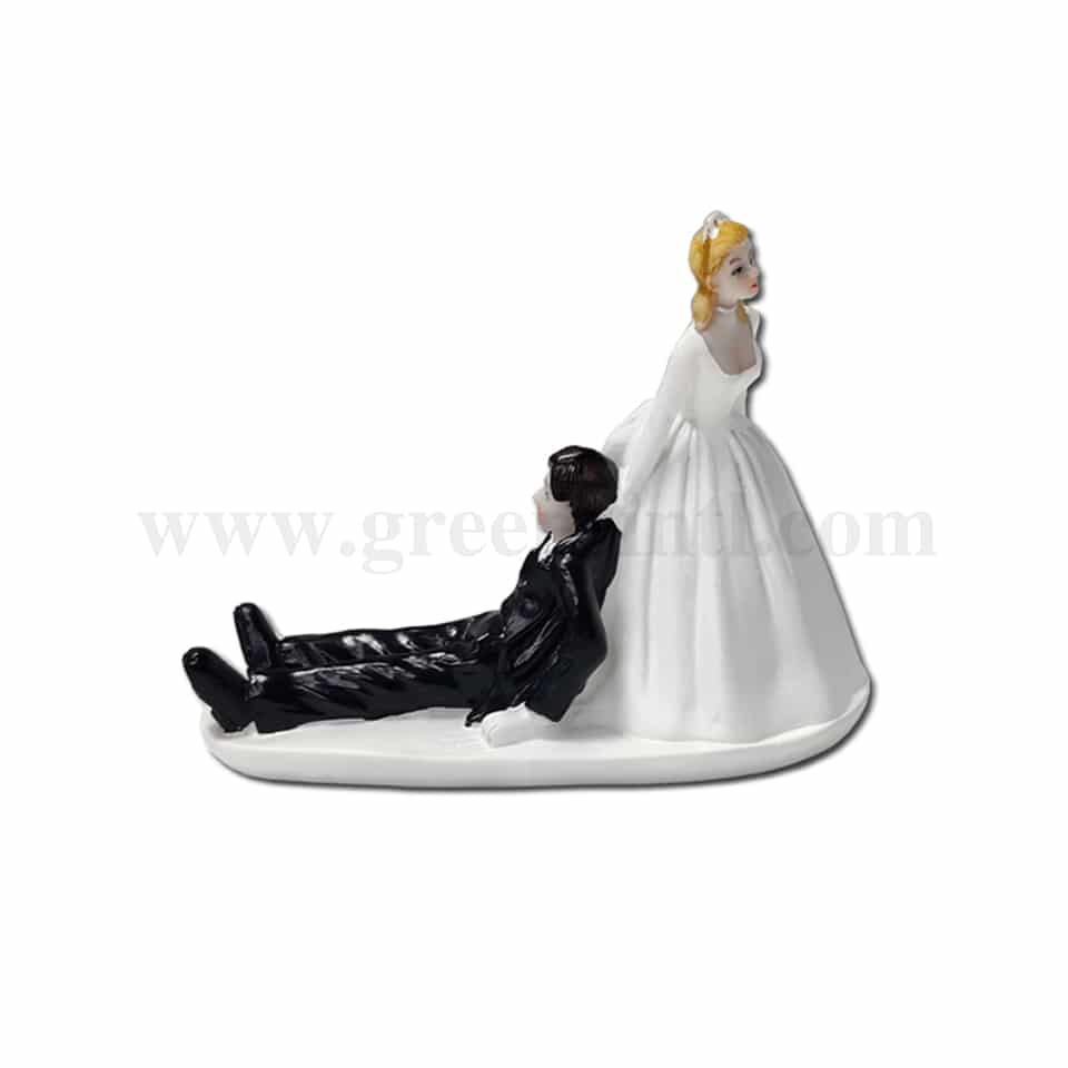 GREENS CHOICE Bride & Groom Cake Topper 130x70x100 mm