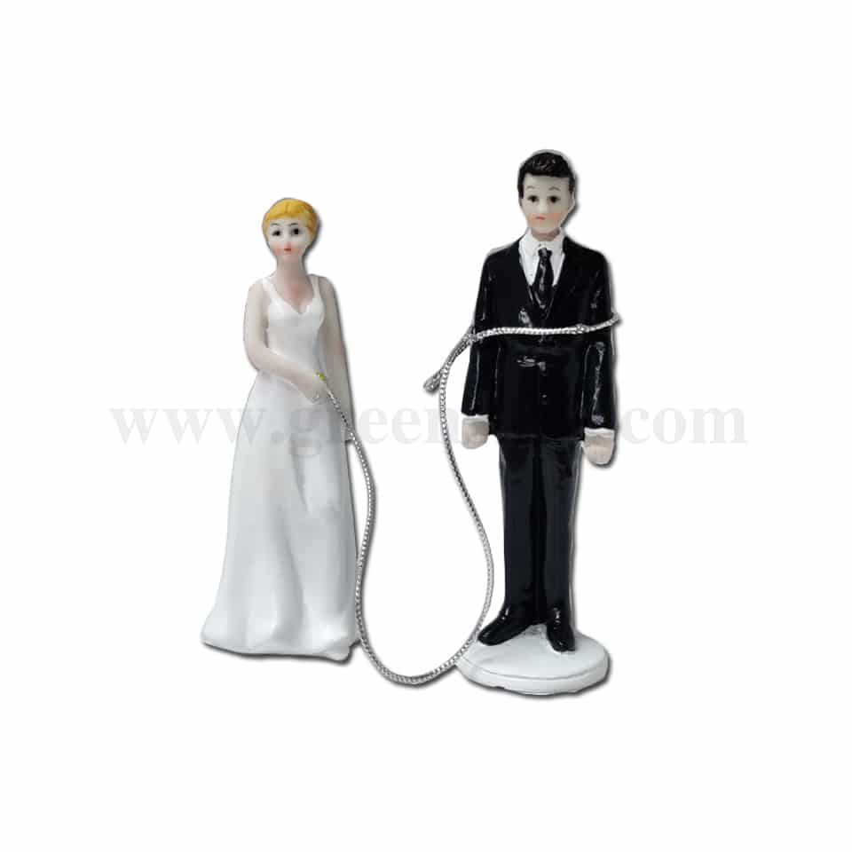 GREENS CHOICE Bride & Groom Cake Topper 75x50x145 mm