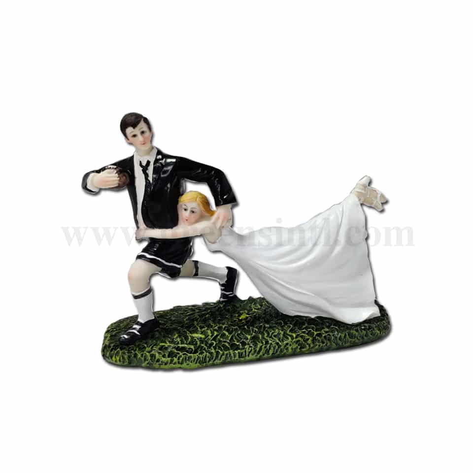 GREENS CHOICE Bride & Groom Cake Topper 155x140 mm