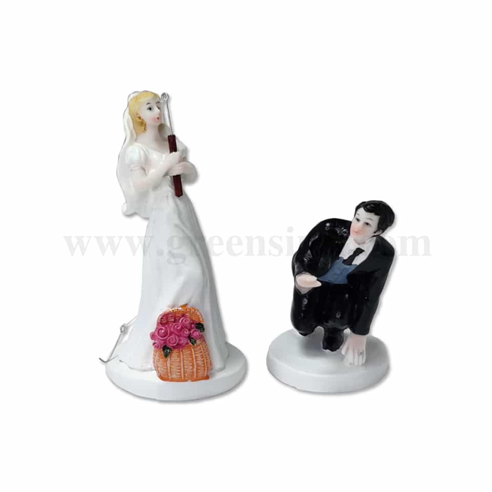 GREENS CHOICE Bride & Groom Cake Topper 150 mm