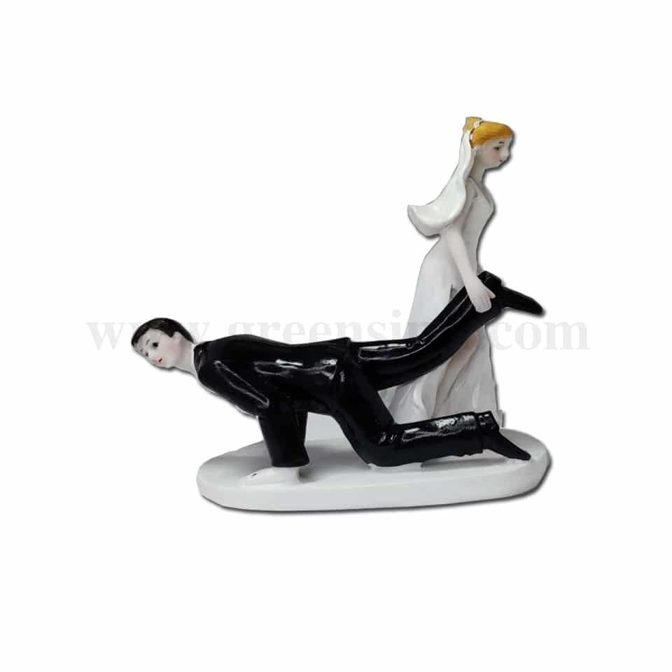 GREENS CHOICE Bride & Groom Cake Topper 135x75x130 mm