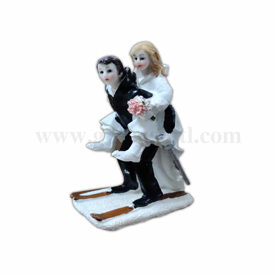 GREENS CHOICE Bride & Groom Cake Topper 75x50x140 mm