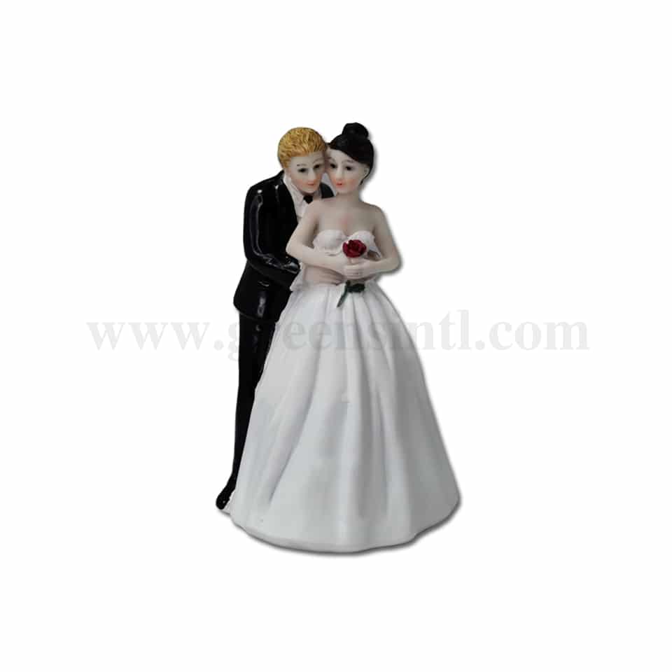 GREENS CHOICE Bride & Groom Cake Topper 90x80x150 mm