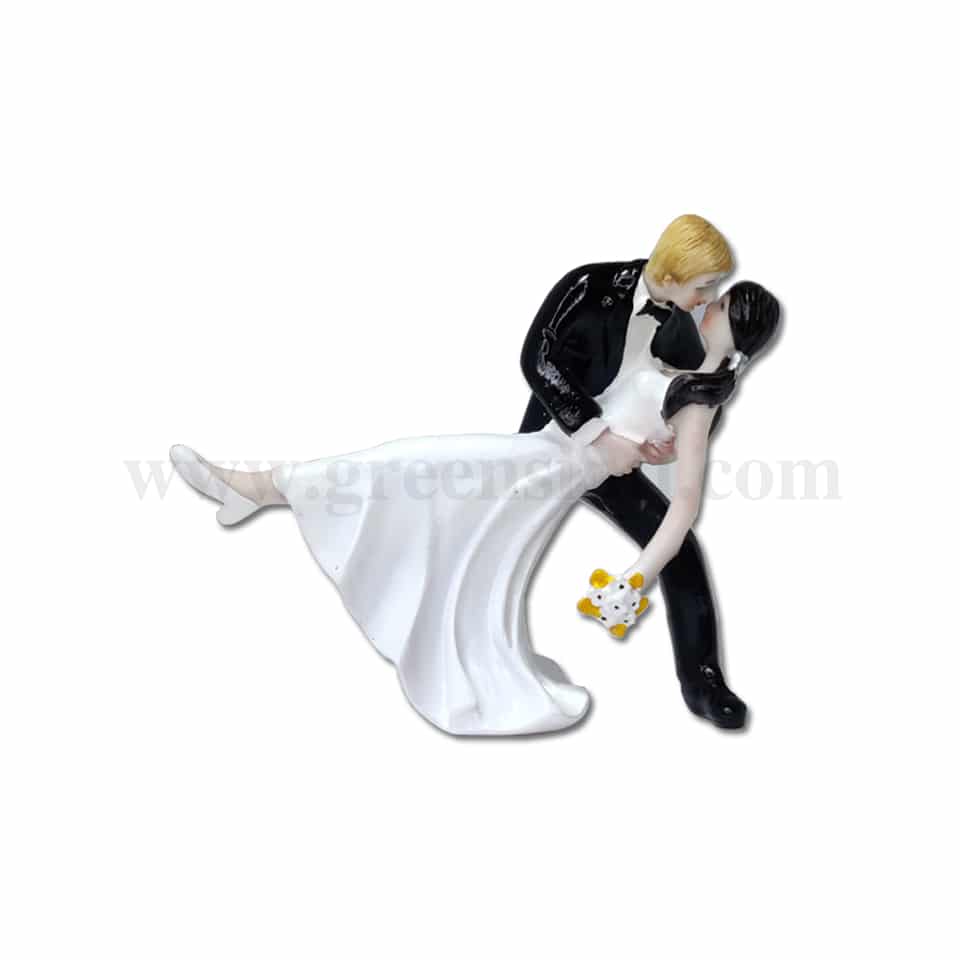 GREENS CHOICE Bride & Groom Cake Topper 120x75x115 mm