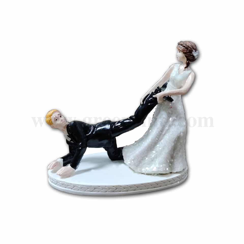 GREENS CHOICE Bride & Groom Cake Topper 100x60x100 mm