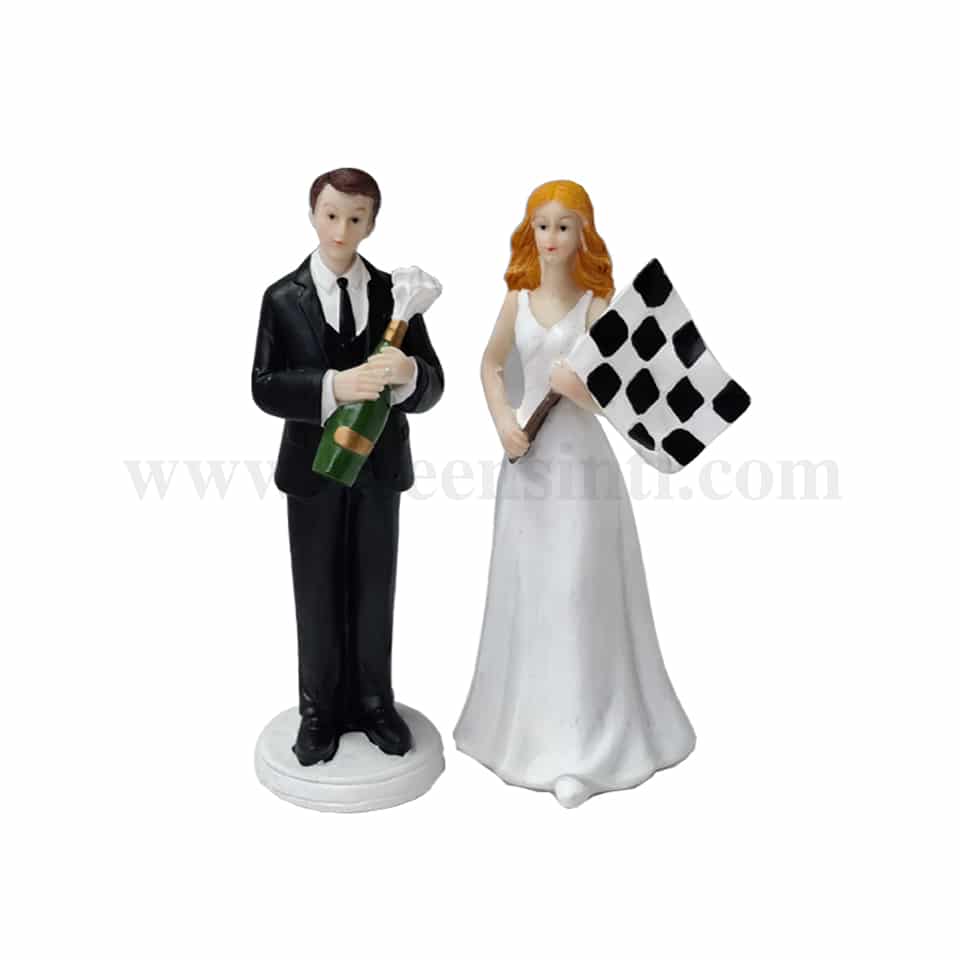 GREENS CHOICE Bride & Groom Cake Topper 75x50x145 mm
