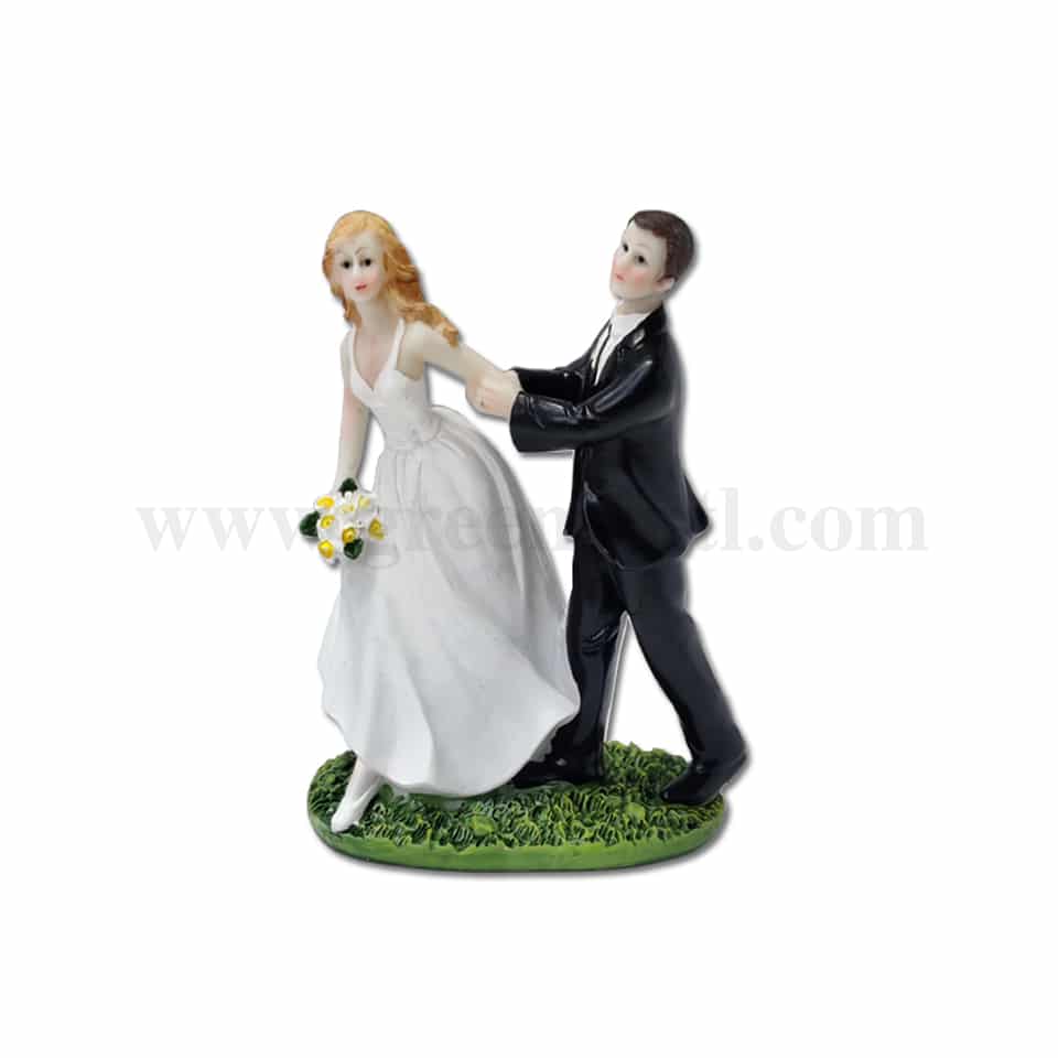 GREENS CHOICE Bride & Groom Cake Topper 75x50x140 mm