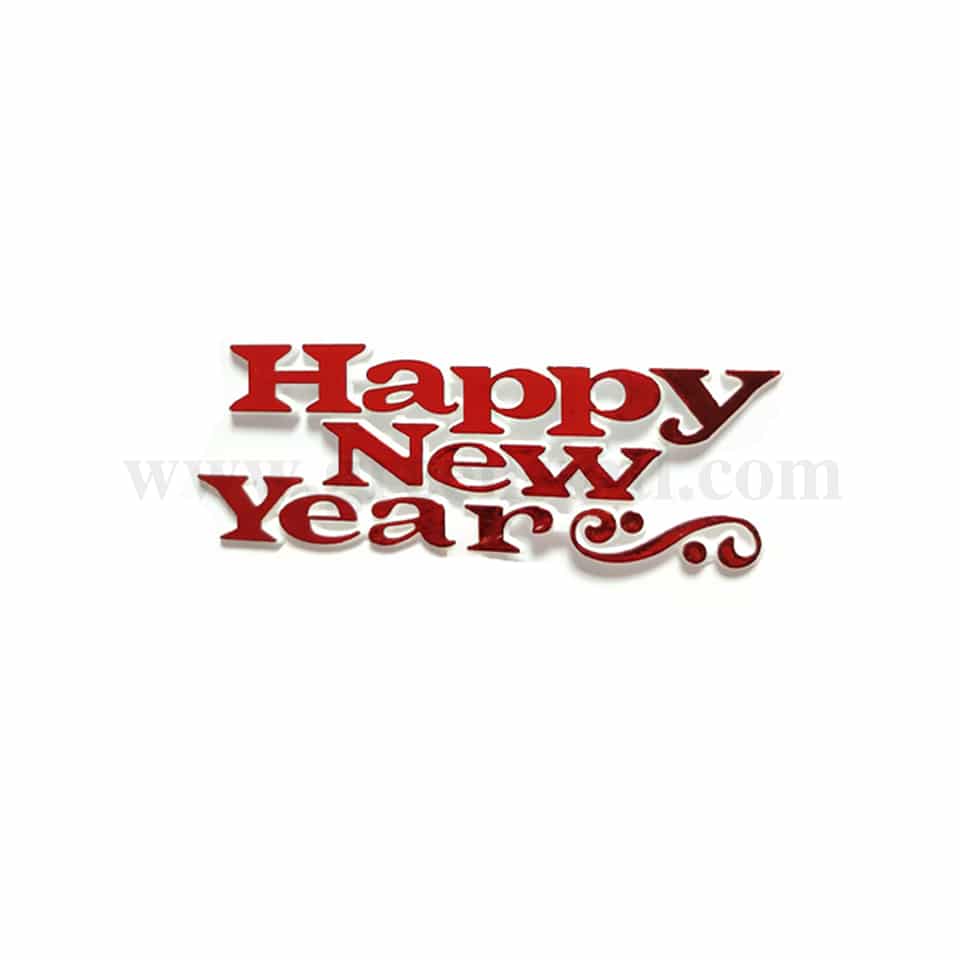 GREENS CHOICE Happy New Year Cake Pick 100x45 mm-50 Pcs