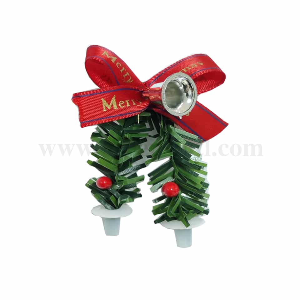 GREENS CHOICE Cake Topper-Christmas Wreath 60x95 mm-50 Pcs