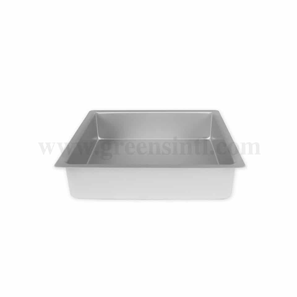 GREENS CHOICE Square Cake Pan Aluminium 5x5x3 Inch