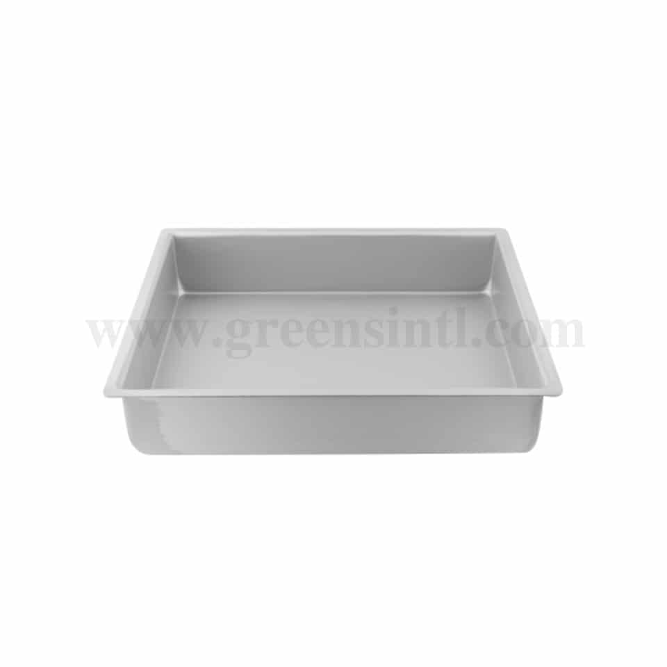 GREENS CHOICE Rectangle Cake Pan Aluminium 12 Inch x 9 Inch x H 4 Inch