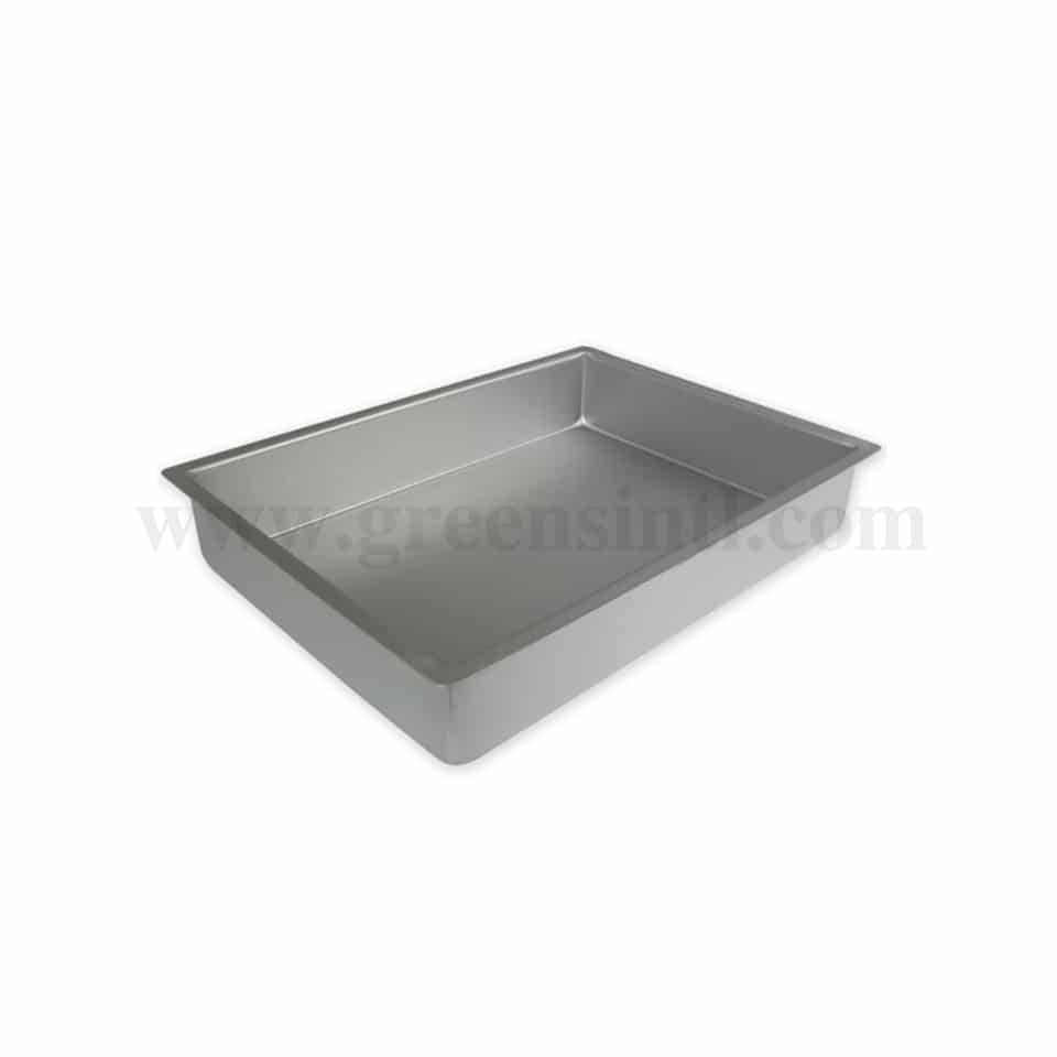 GREENS CHOICE Rectangle Cake Pan Aluminium 11 Inch x 7 Inch x H 4 Inch