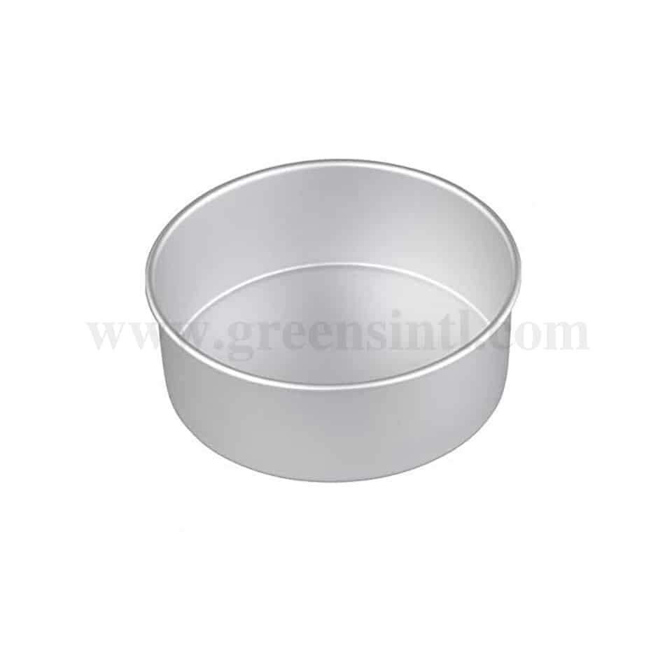 GREENS CHOICE Round Cake Pan Aluminium D 5 inch x H 3 Inch