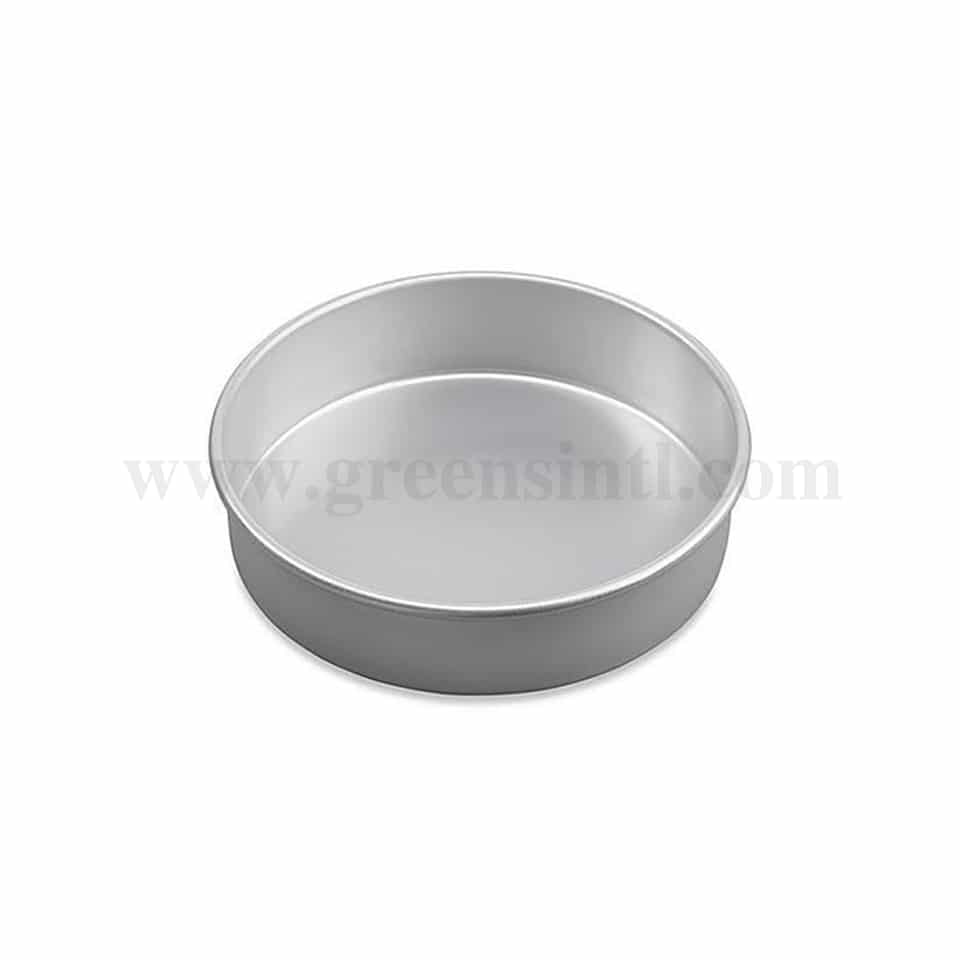GREENS CHOICE Round Cake Pan Aluminium D 11 inch x H 3 Inch