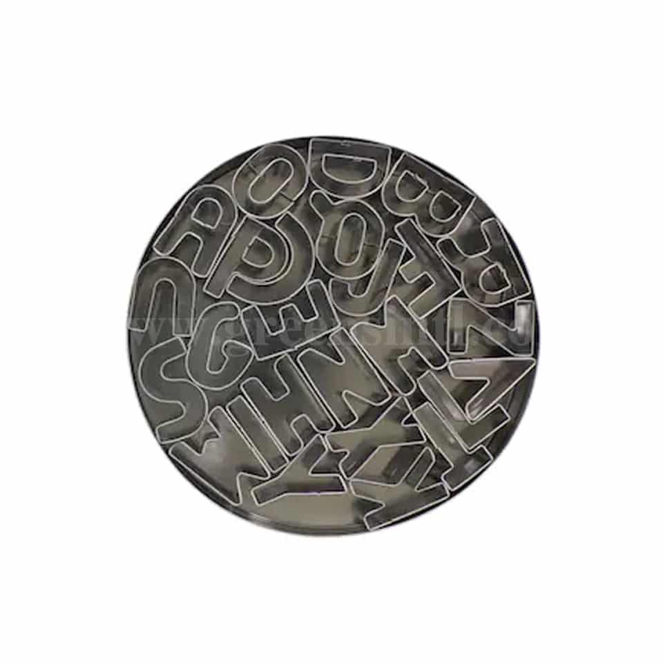 GREENS CHOICE Steel Alphabet Cutter Set 25x15mm