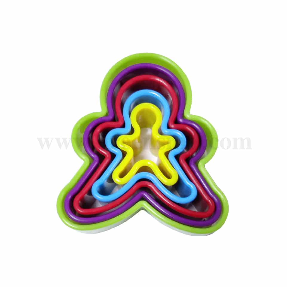 GREENS CHOICE Gingerbread Man Cookie Cutter Set of 5