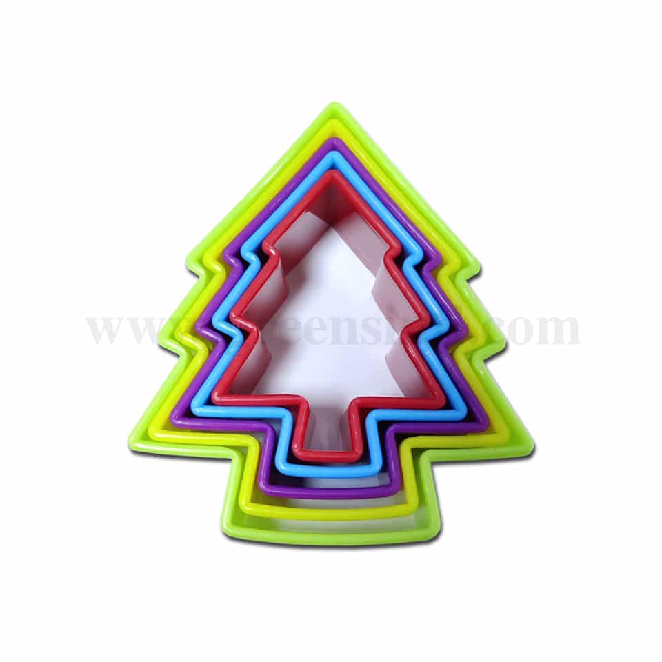 GREENS CHOICE Christmas Tree Cookie Cutter Set of 5