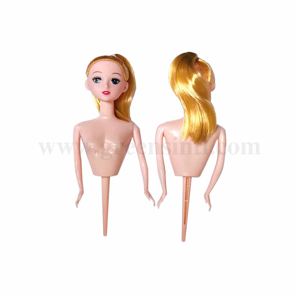 GREENS CHOICE Blond Ponytail Doll Topper Half Body 190 mm