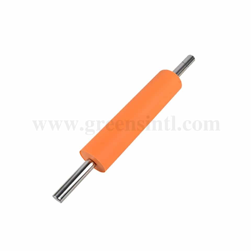 GREENS CHOICE Non-stick Silicone Rolling pin with Stainless Steel Handle D 65 mm x L 280 mm