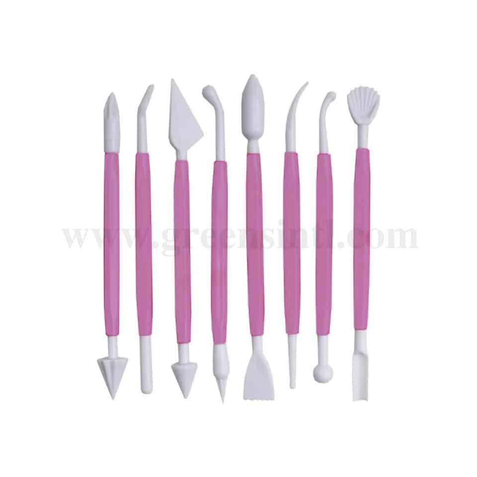 GREENS CHOICE Modelling Tool Purple Set of 8