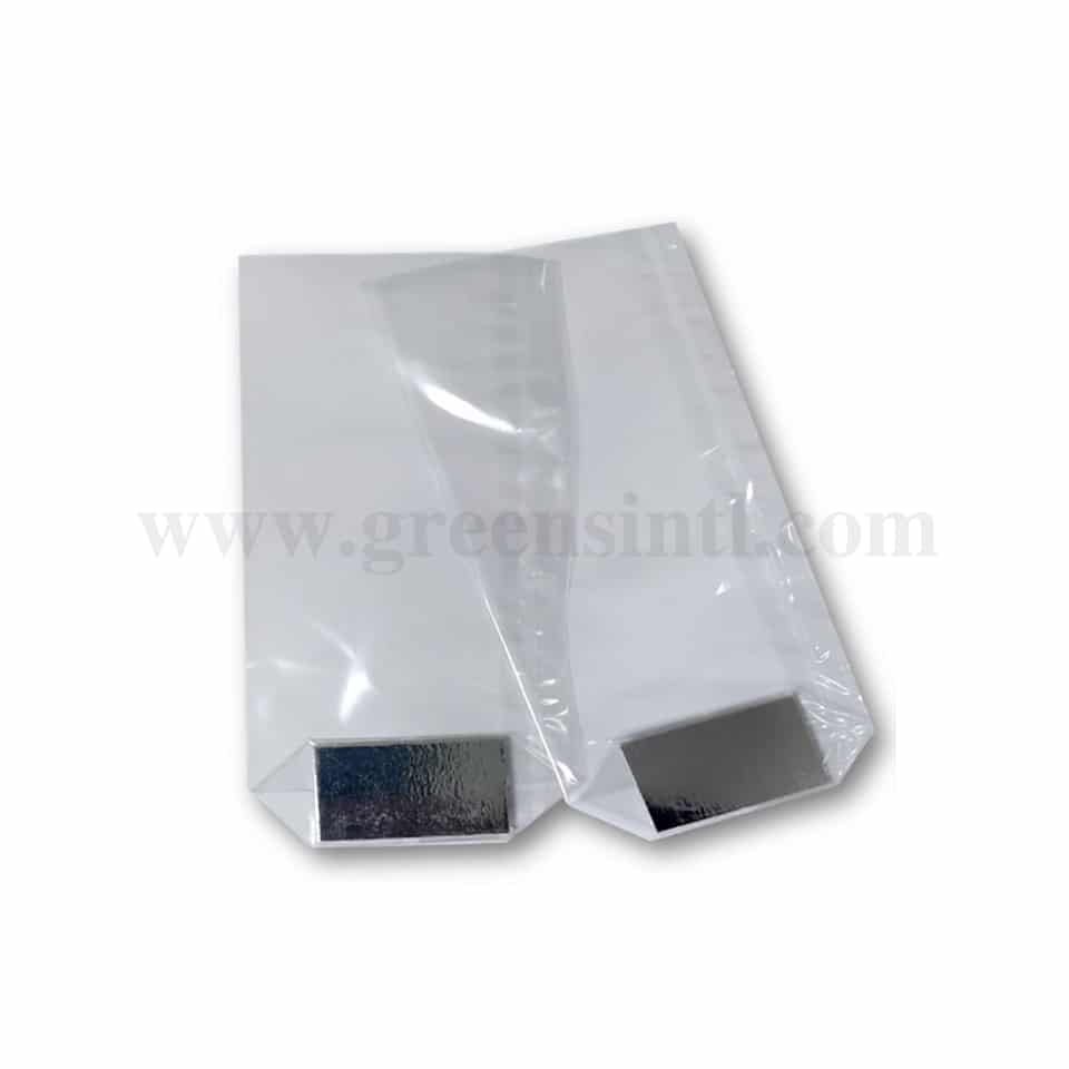 GREENS CHOICE Cookie Bag Neutral with Silver Board 70x200mm-100 Pcs