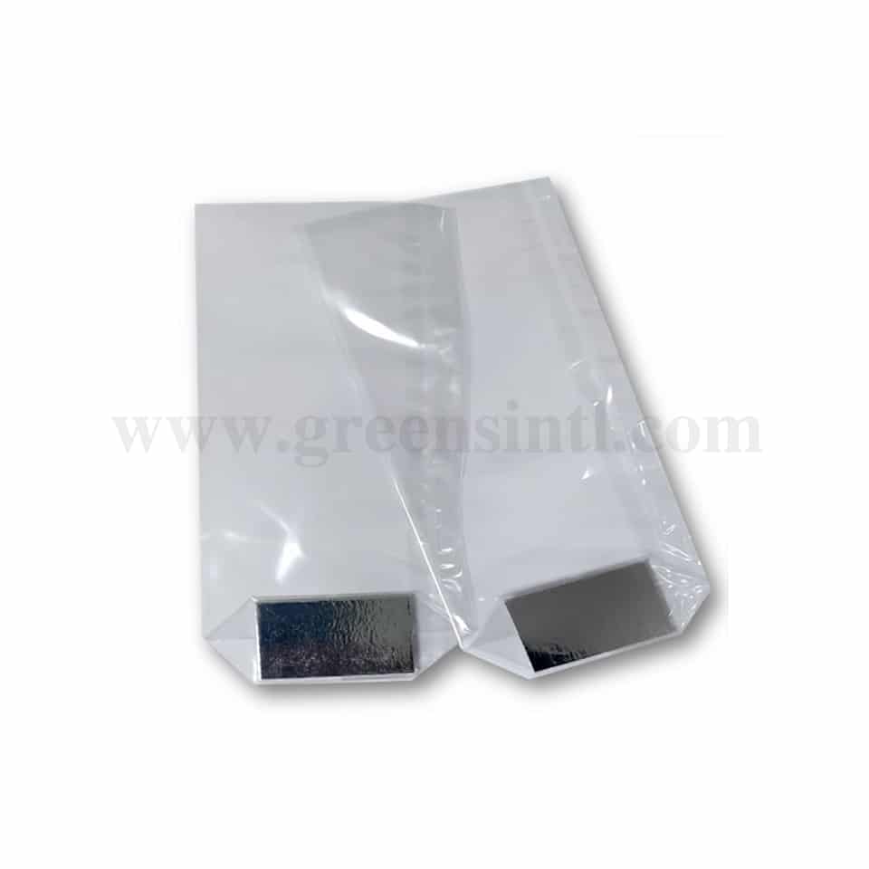 GREENS CHOICE Cookie Bag Neutral with Silver Board 100x220 mm-100 Pcs