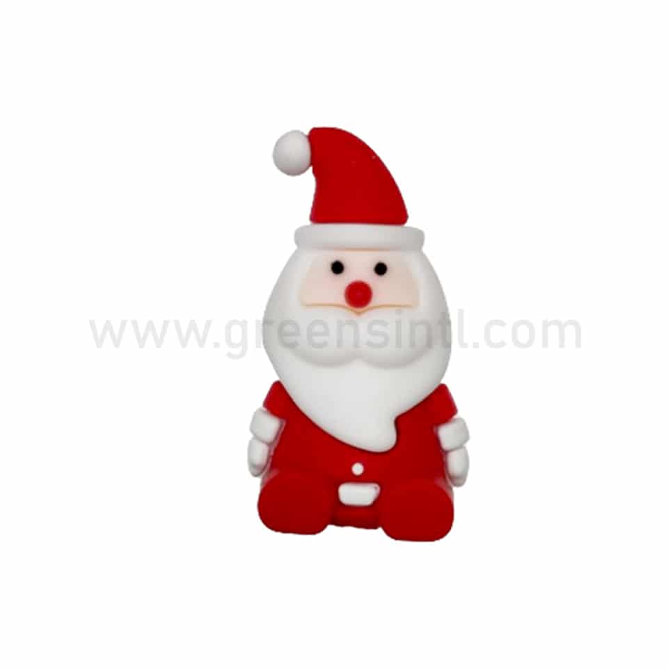 GREENS CHOICE Christmas Cake Topper Sitting Santa 52x30 mm-50 Pcs