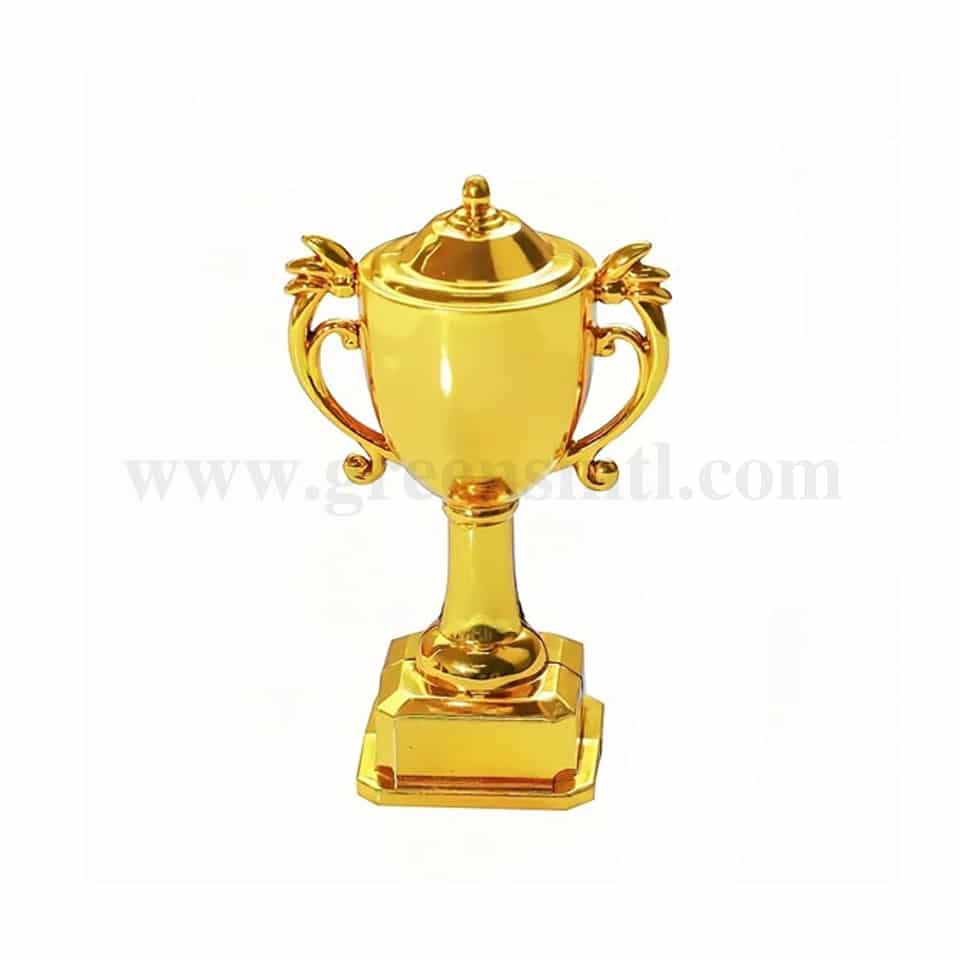 GREENS CHOICE Cake Topper Golden Plastic Trophy 77.5x47.5 mm
