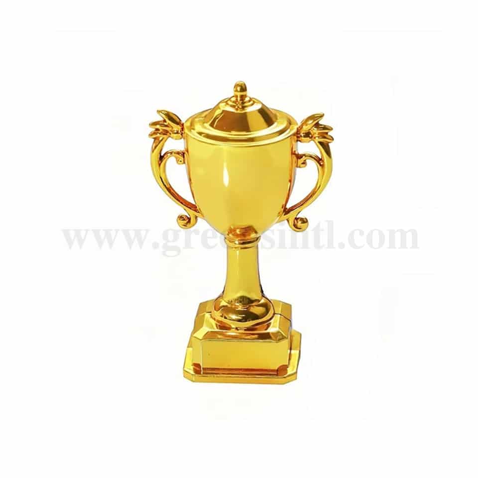 GREENS CHOICE Cake Topper Golden Plastic Trophy 77.5x47.5 mm-50 Pcs
