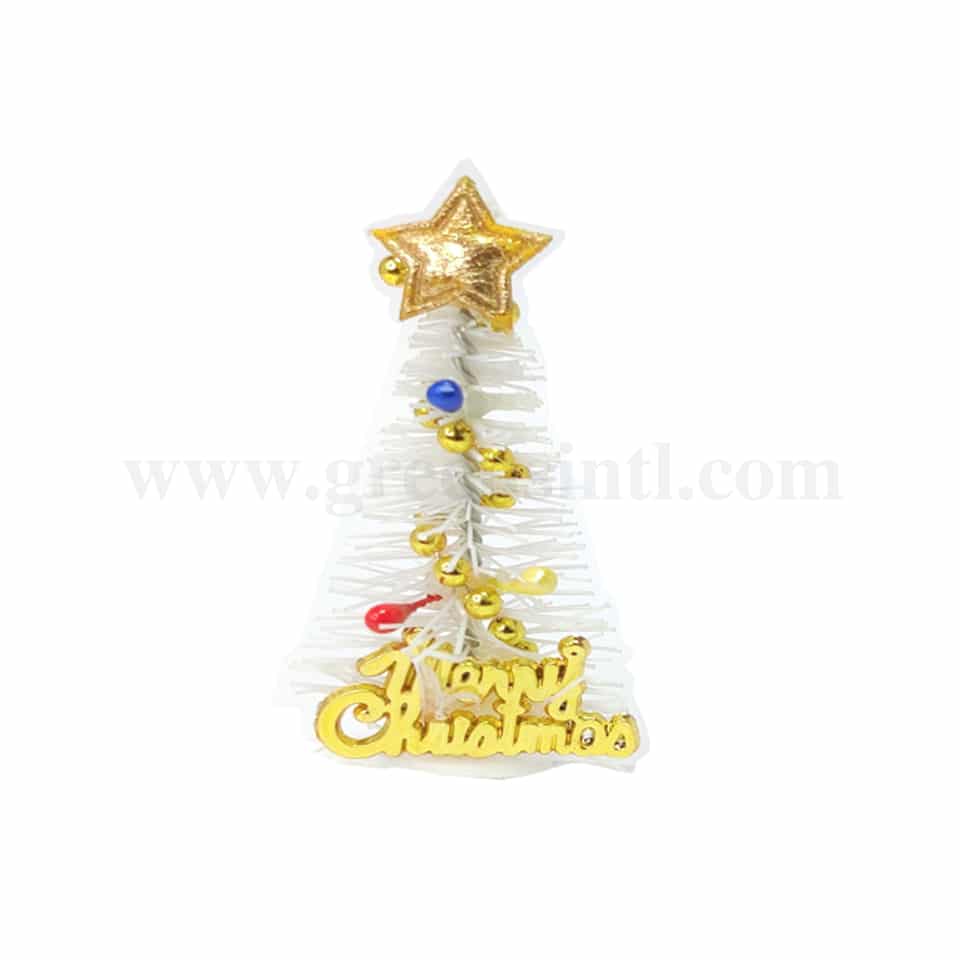 GREENS CHOICE Christmas Cake Topper- Christmas Tree with Decorations h 50 mm-50 Pcs